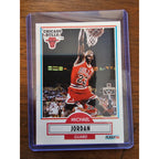 Michael Jordan 1990-1991 Fleer #26 - Chicago Bulls - NBA - Black Line Variation