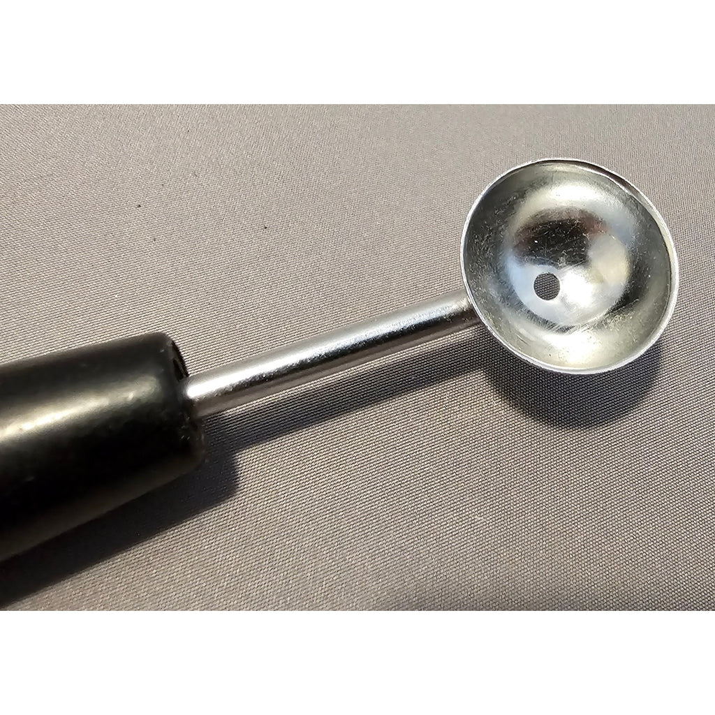 Vintage 7" Ekco Black Plastic Handled Double Ended Melon Baller/Curler