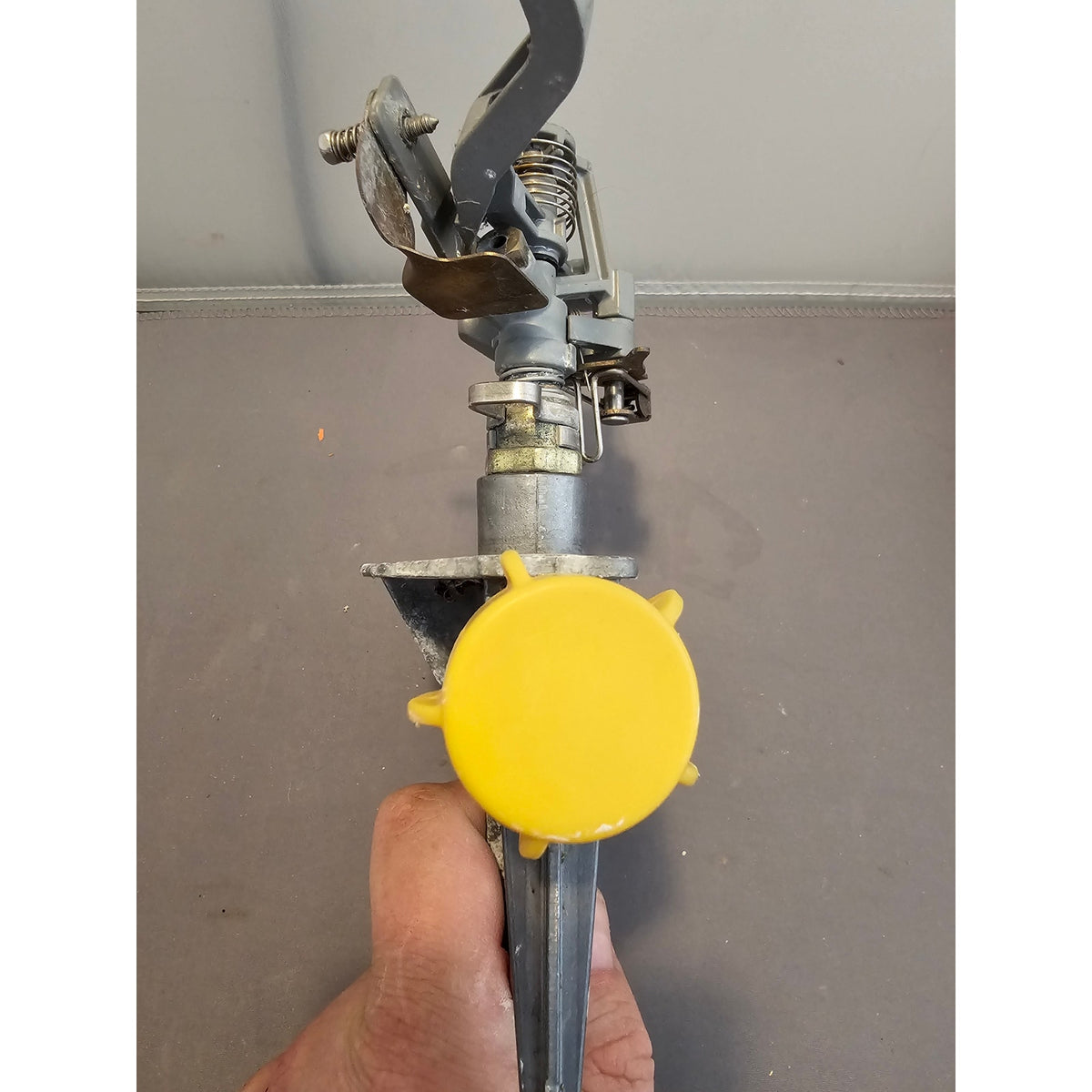 Brass/Metal Impact Sprinkler - Impulse Rotor Lawn Irrigate Ground, 7419 Stake