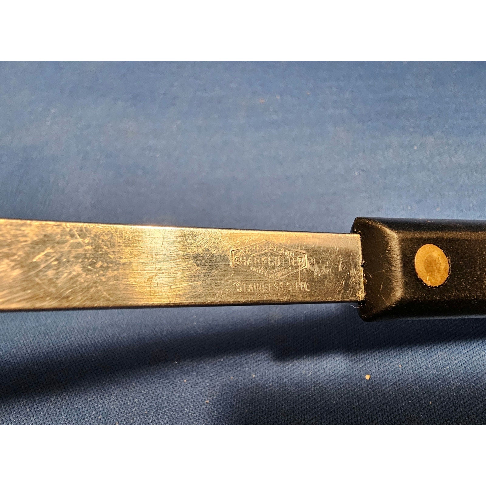 Vintage Royal Brand Sharpcutter Stainless Steel Soup Ladle w/Plastic Handle