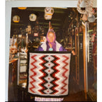 Vintage Navajo 100% Handwoven Wool Rug - 30-1/2" Square - Indian Ruins Store AZ