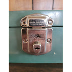 Vintage Porta-File by Skotch Kooler Green Tin Check File