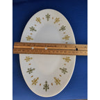 Vintage/Mid-Century 9” Oval Plate Royal M by Yamato - Made in Japan Crest Design