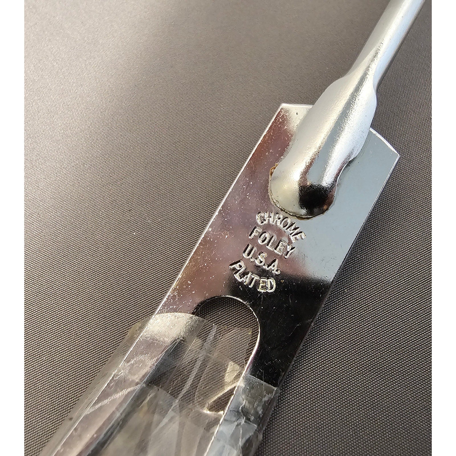 Vintage Foley 2-Prong Serving/Carving Fork Chrome Plated - 12” Long - USA