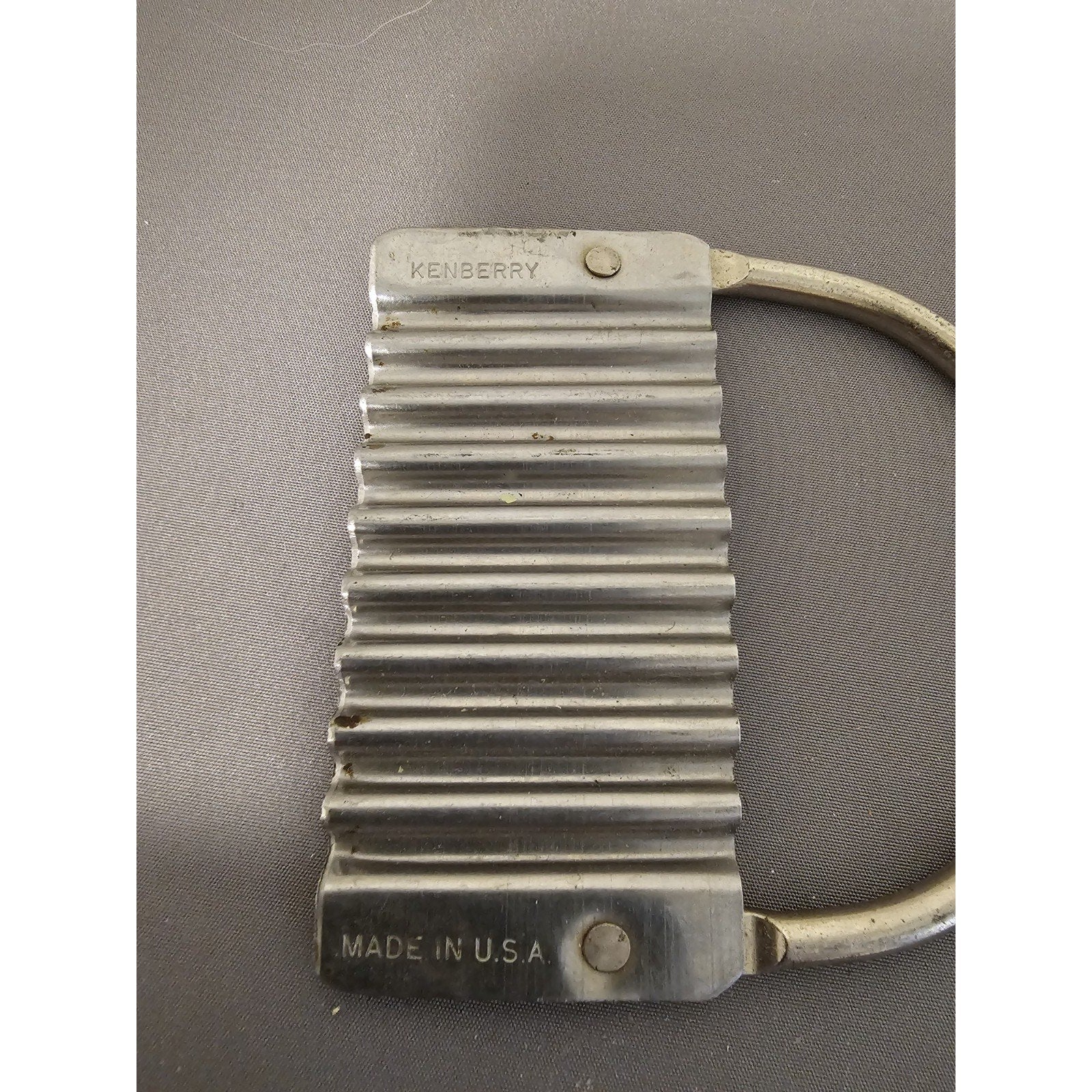Kenberry Crinkle-Cut Slicer Made in USA Vintage Kitchenware Metal Cutting Tool