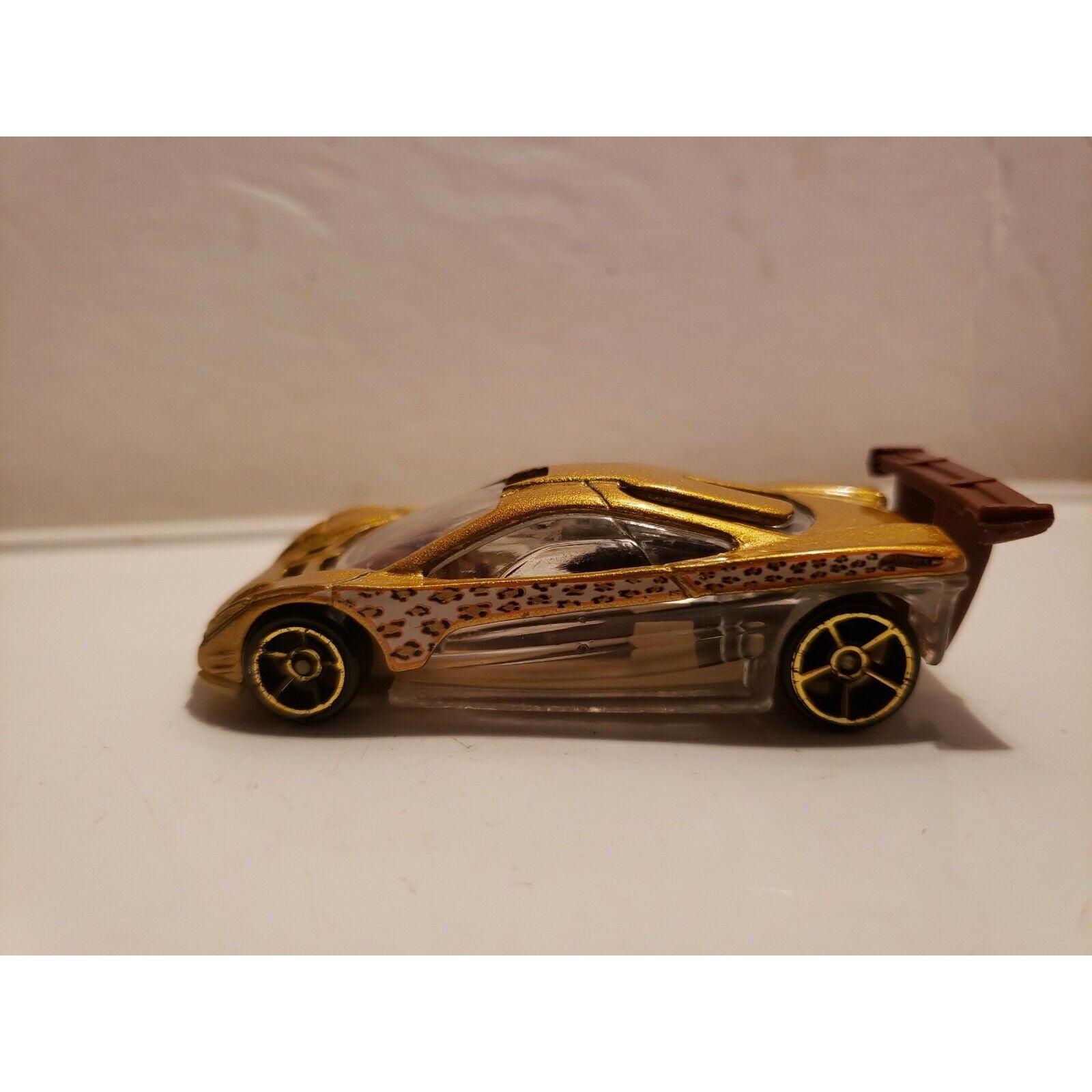 2001 Mattel Hot Wheels HW Prototype 12 Safari Leopard Print Bronze Gold Yellow