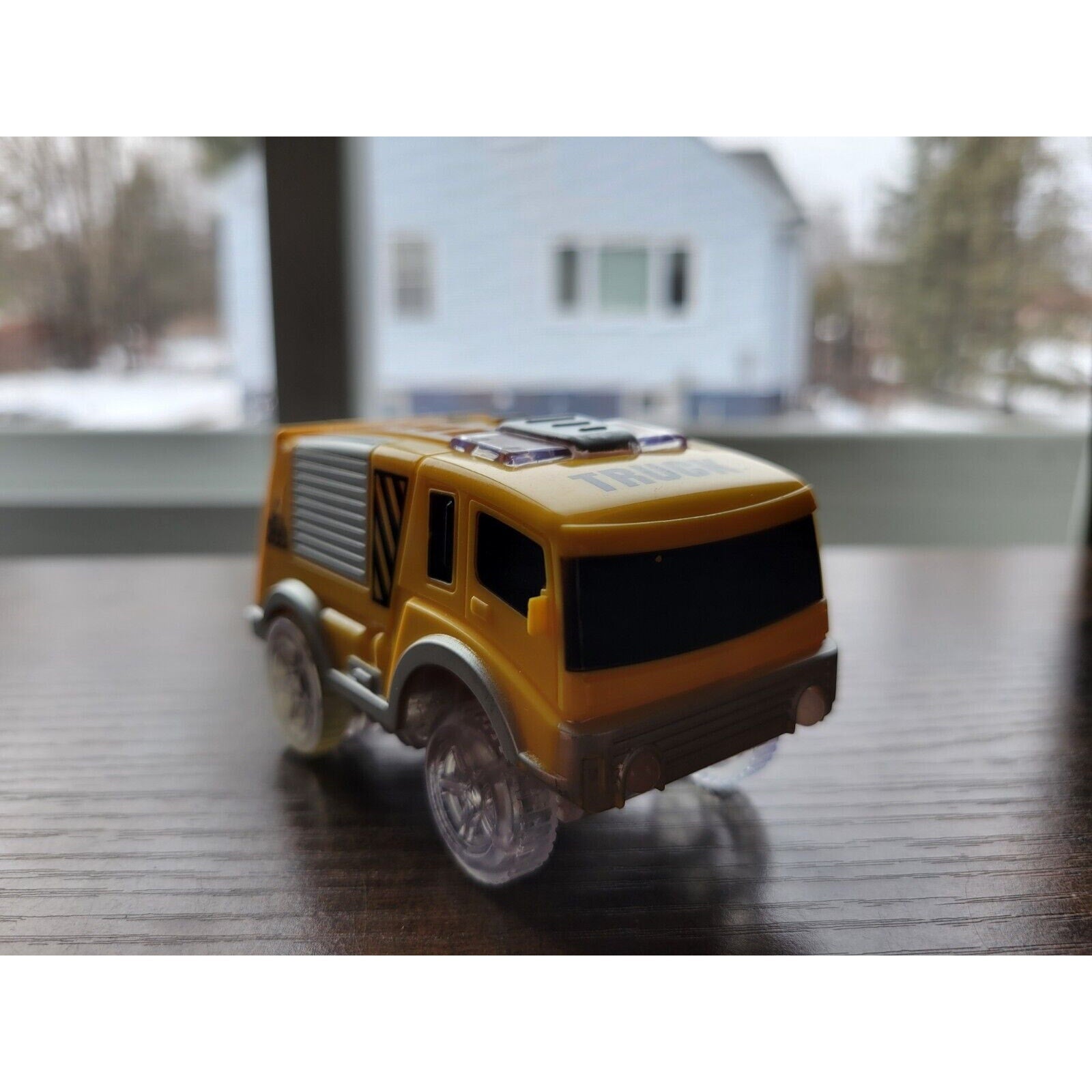 Mindscope Yellow Battery Operated Light Up Trax Car - Auto Truck Vehicle