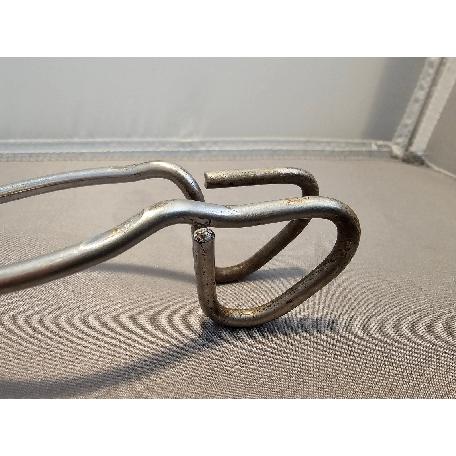 Vintage Ekco 8" (inch) Angled Stainless Steel Tongs - USA