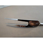 Vintage Ekco 2-Prong Serving Fork w/Black Plastic Handle - 12-1/2” Length - USA