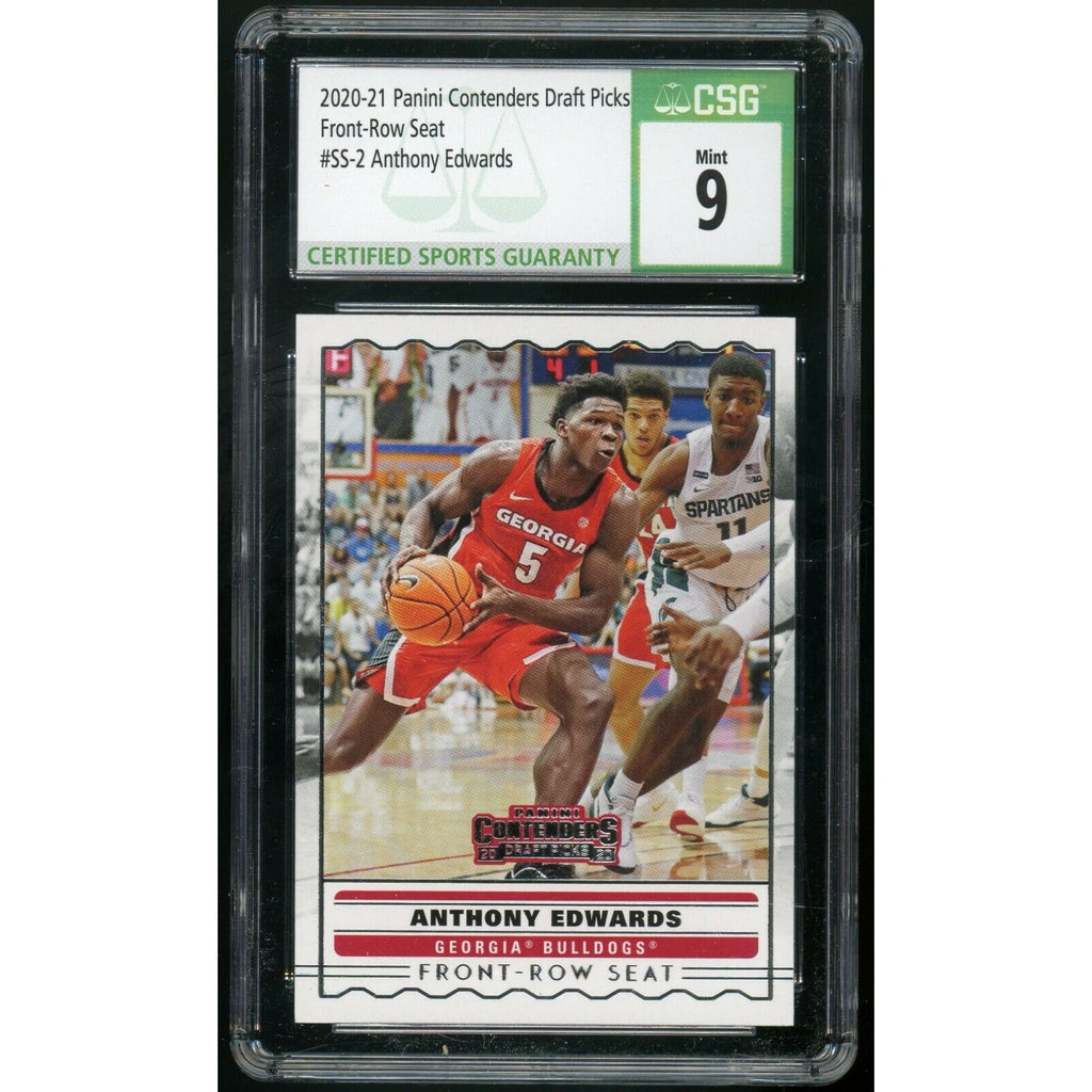 Anthony Edwards 2020-21 Panini Contenders Draft Picks Front Row Seat #SS-2 CSG 9