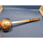 Vintage Flint Arrowhead Stainless Steel Soup Ladle w/Black Handle - USA