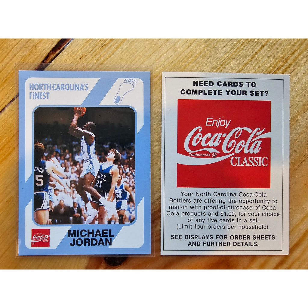 Michael Jordan 1989 Collegiate Collection #18 -Carolina's Finest-error trademark