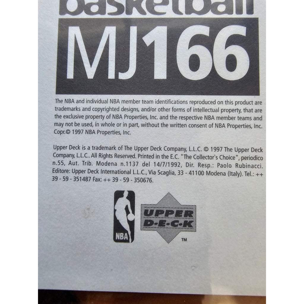 Michael Jordan 1997-1998 Upper Deck Catch 23 Sticker #MJ166 - Bulls - NBA