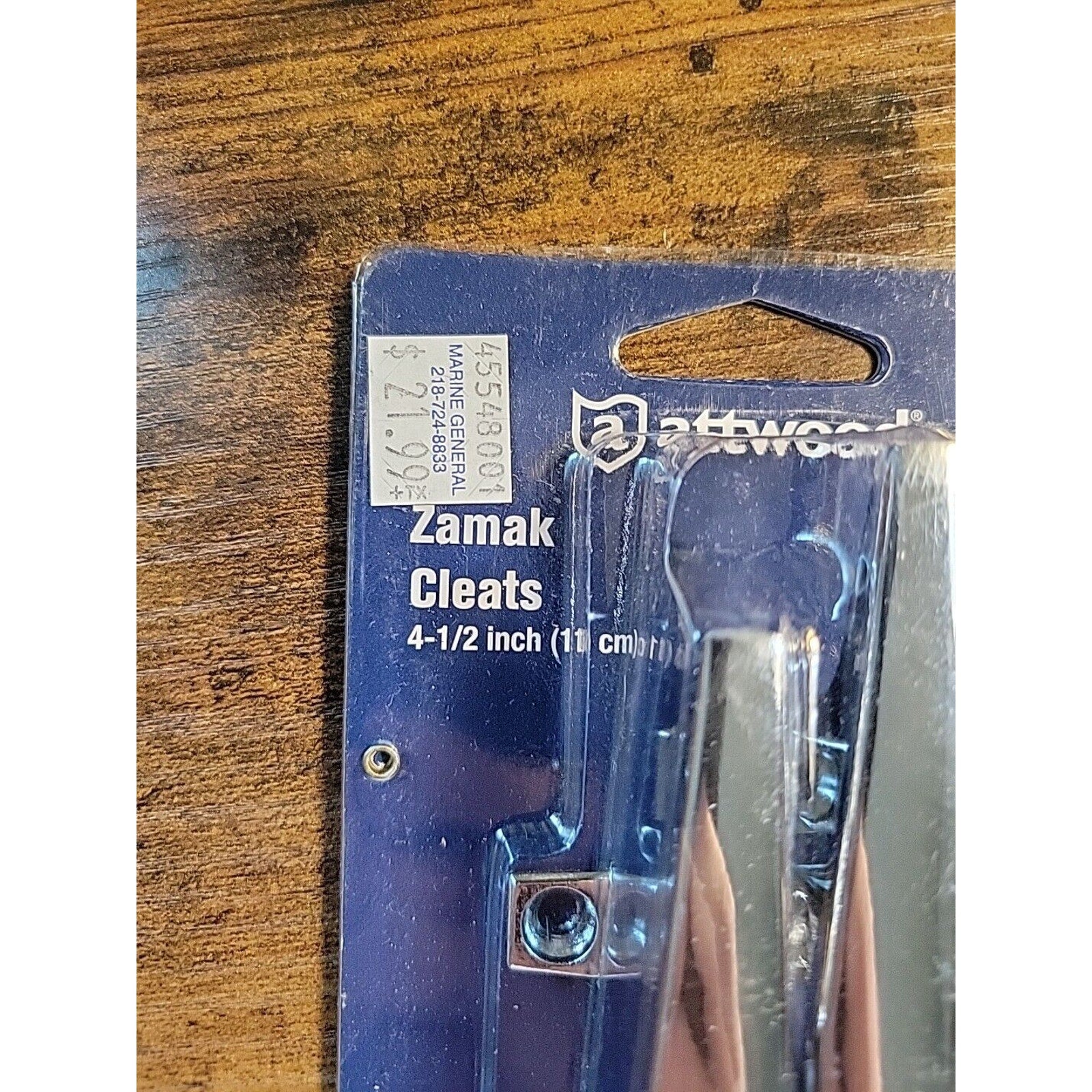 New Attwood 6244-6 - Zamak Cleats 4-1/2 Inch/11 cm Chrome Plated - 1 Pair