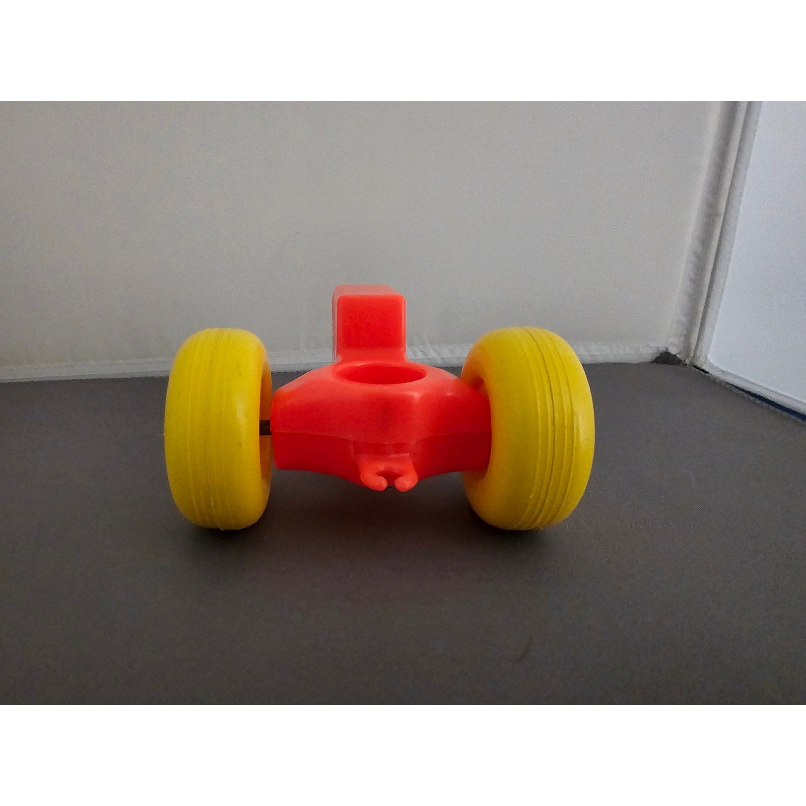 Vintage Fisher-Price Little People Yellow Farm Tractor - Made in the USA