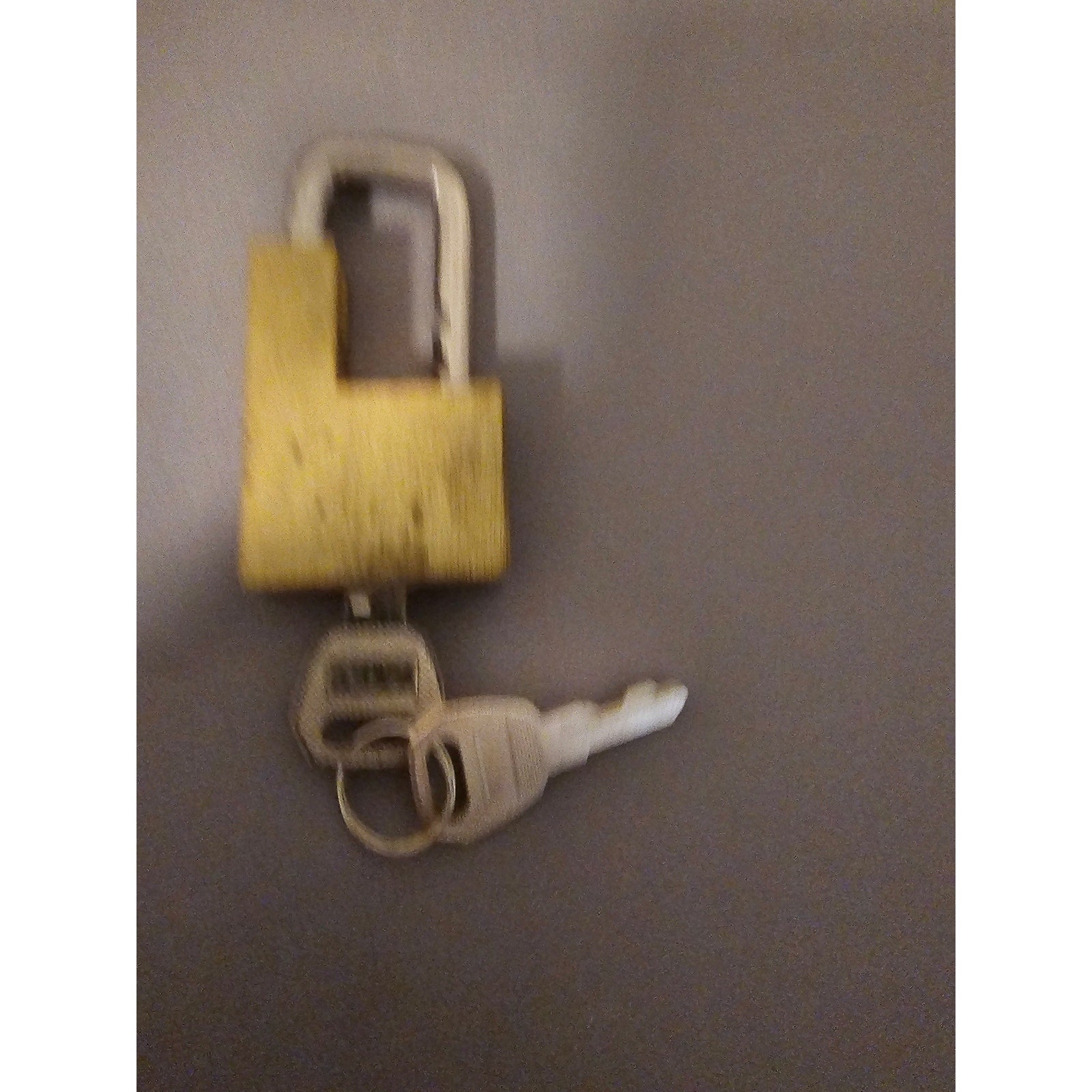 Vintage Brass Trailer Coupler Padlock w/CCP Keys - 1-1/2" x 1-1/2" - works great