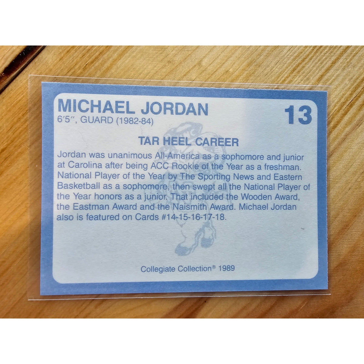 Michael Jordan 1989 Collegiate Collection #13 - Carolina's Finest - Fresh Pull