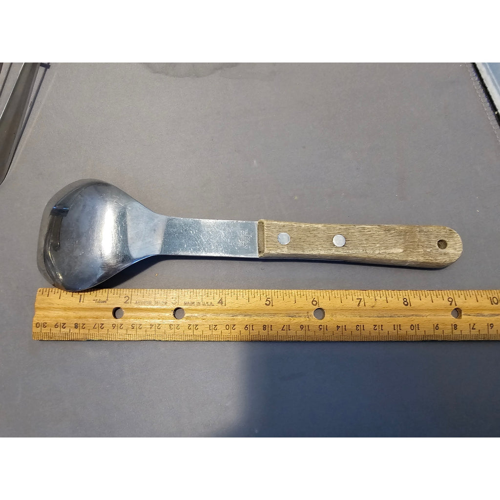 Vintage Vernco Stainless Steel Ice Cream Scoop w/Rivet Wood Handle - Japan