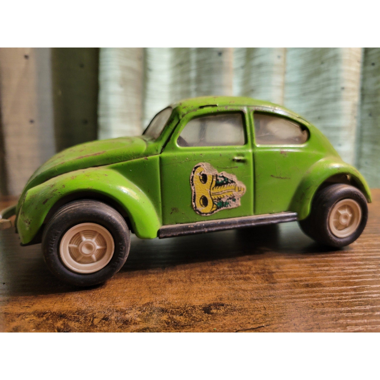 Vintage Tonka Green Side Winder VW Bug - 52680 - USA