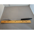 Vintage Ekco 2-Prong Serving Fork w/Black Plastic Handle - 12-1/2” Length - USA