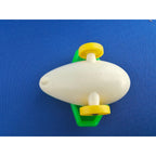 Vintage Fisher Price Little People Riders #656 -Green/White Baby Airplane FPT819