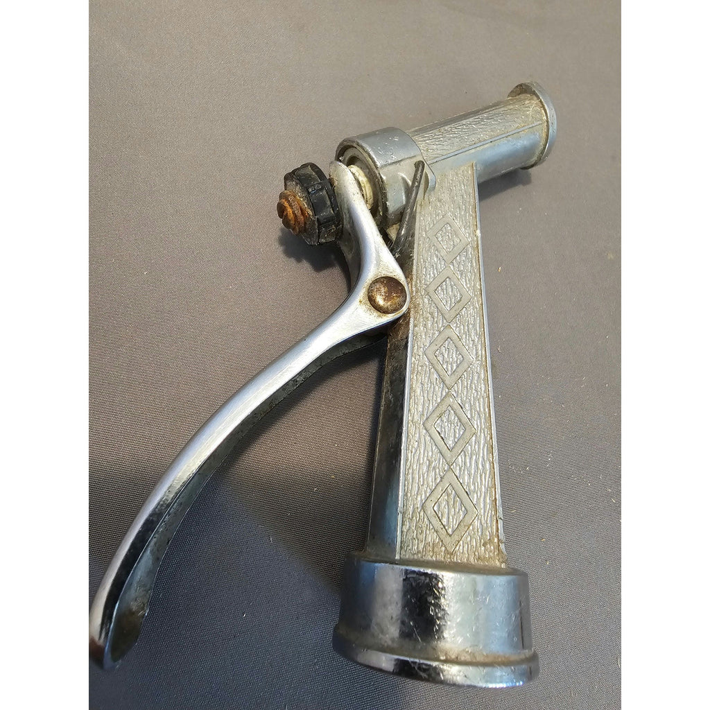 Vintage Metal Garden Hose Nozzle Sprayer - Water Gun for Hose Reel, Watering