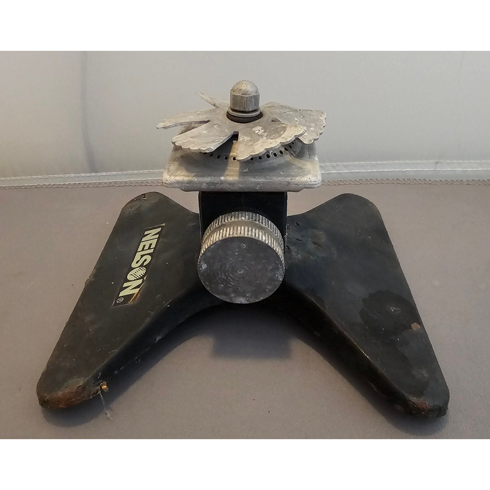 Vintage Nelson Black Square Spray "It Gets the Corners" Stationary Sprinkler