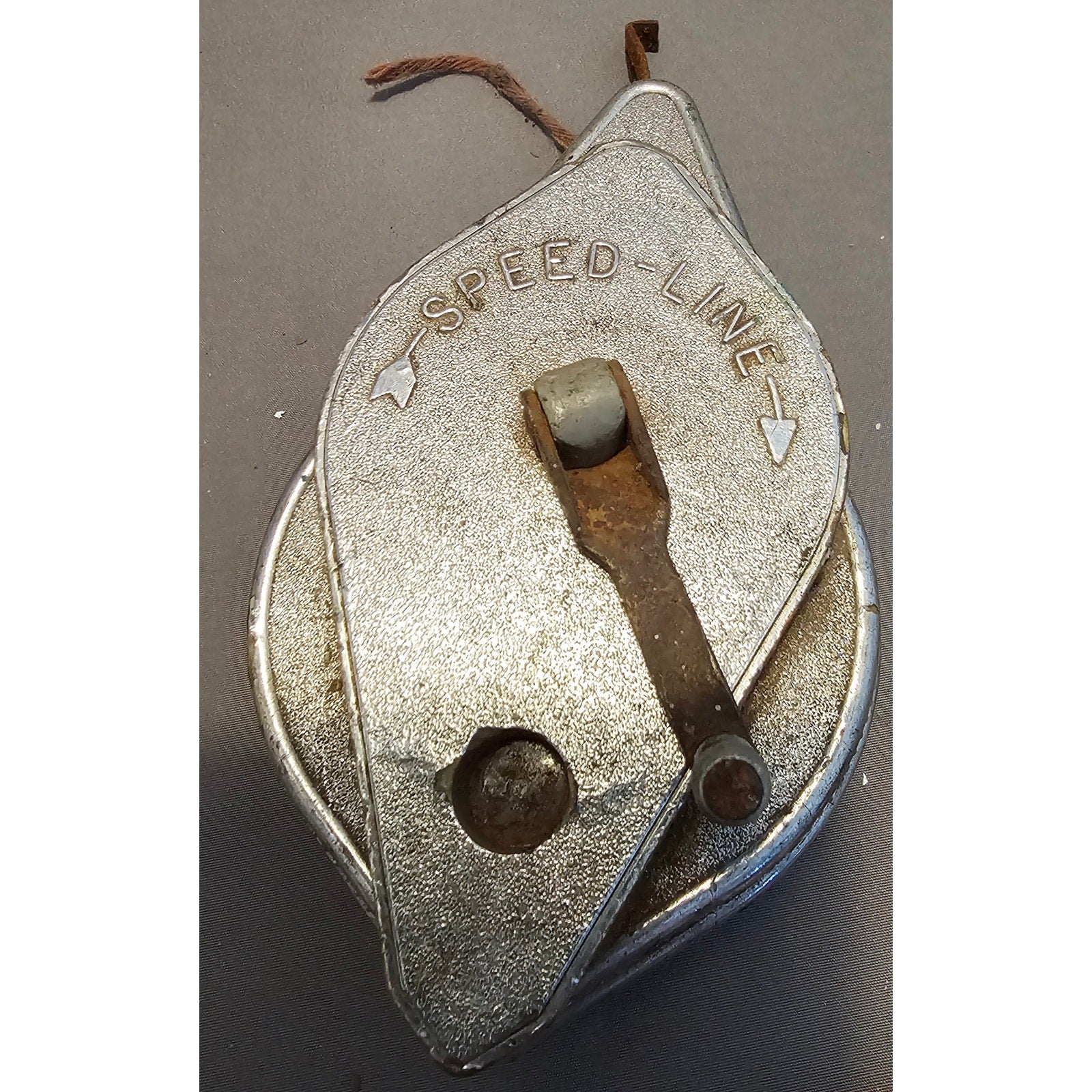 Vintage Irwin Speed-Line Chalk Line Reel - Metal Case - USA