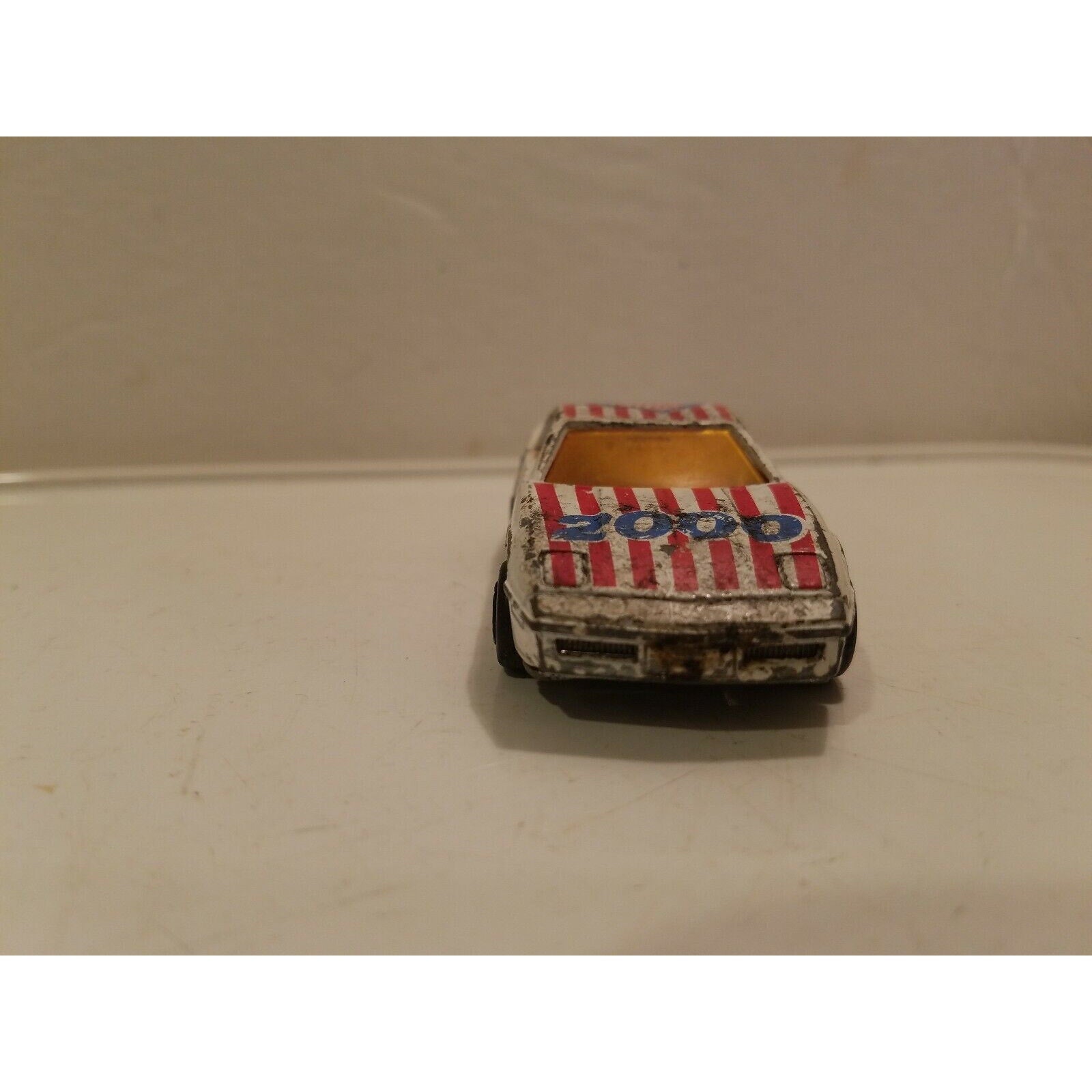 Vintage Majorette Red White Blue Corvette Race Car #18 1:57 Scale #215 268