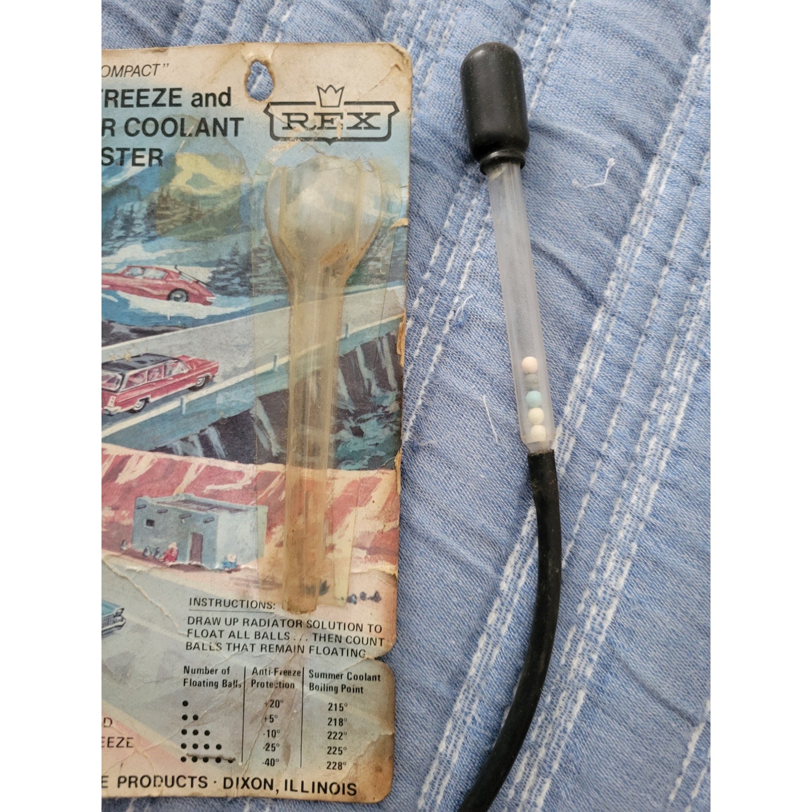 Rex "Compact" Anti-Freeze and Summer Coolant Tester RX 547-VP