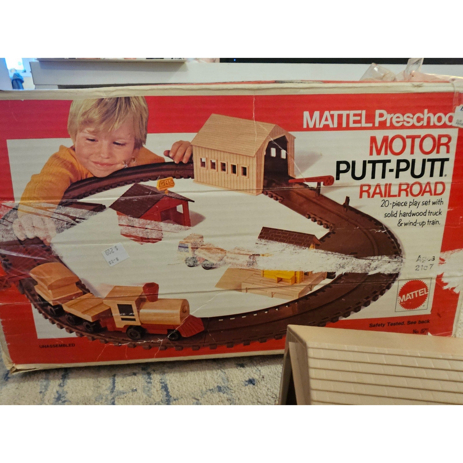 Vintage 1972 Mattel #8711 Preschool Motor Putt-Putt Railroad