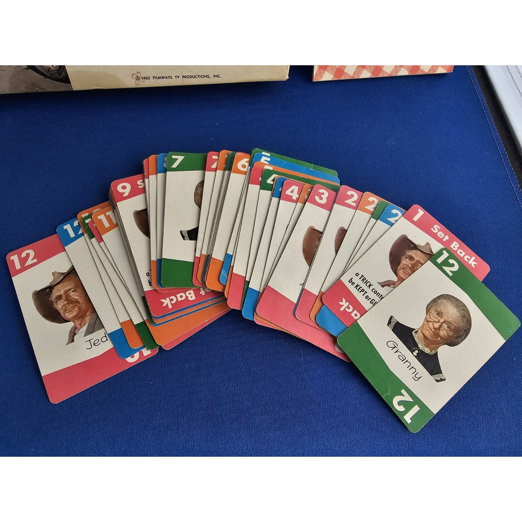 1963 Milton Bradley 4332 - The Beverly Hillbillies Card Game "Set Back" - Cards