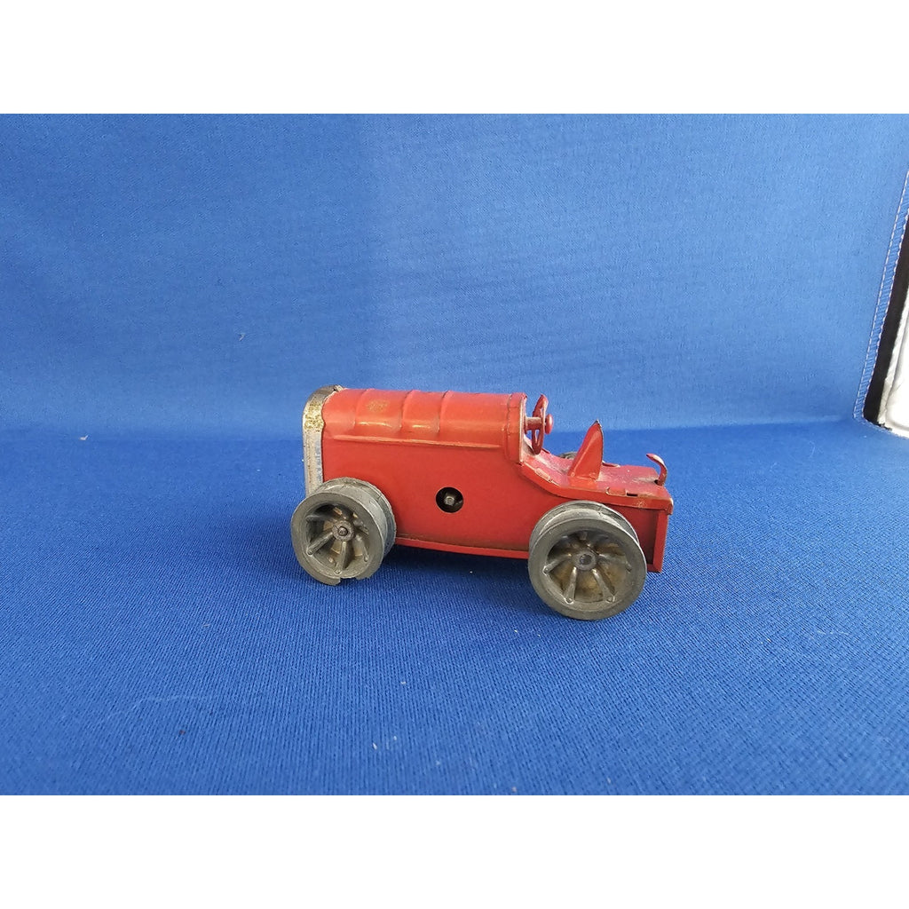 Vintage Wind-Up Tri Ang Minic Toys Red Tractor - Made in England - no key