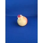 Vintage Alabaster Marble Carved Stone Fruit - Small 2-1/2" tall - Red/Yellow