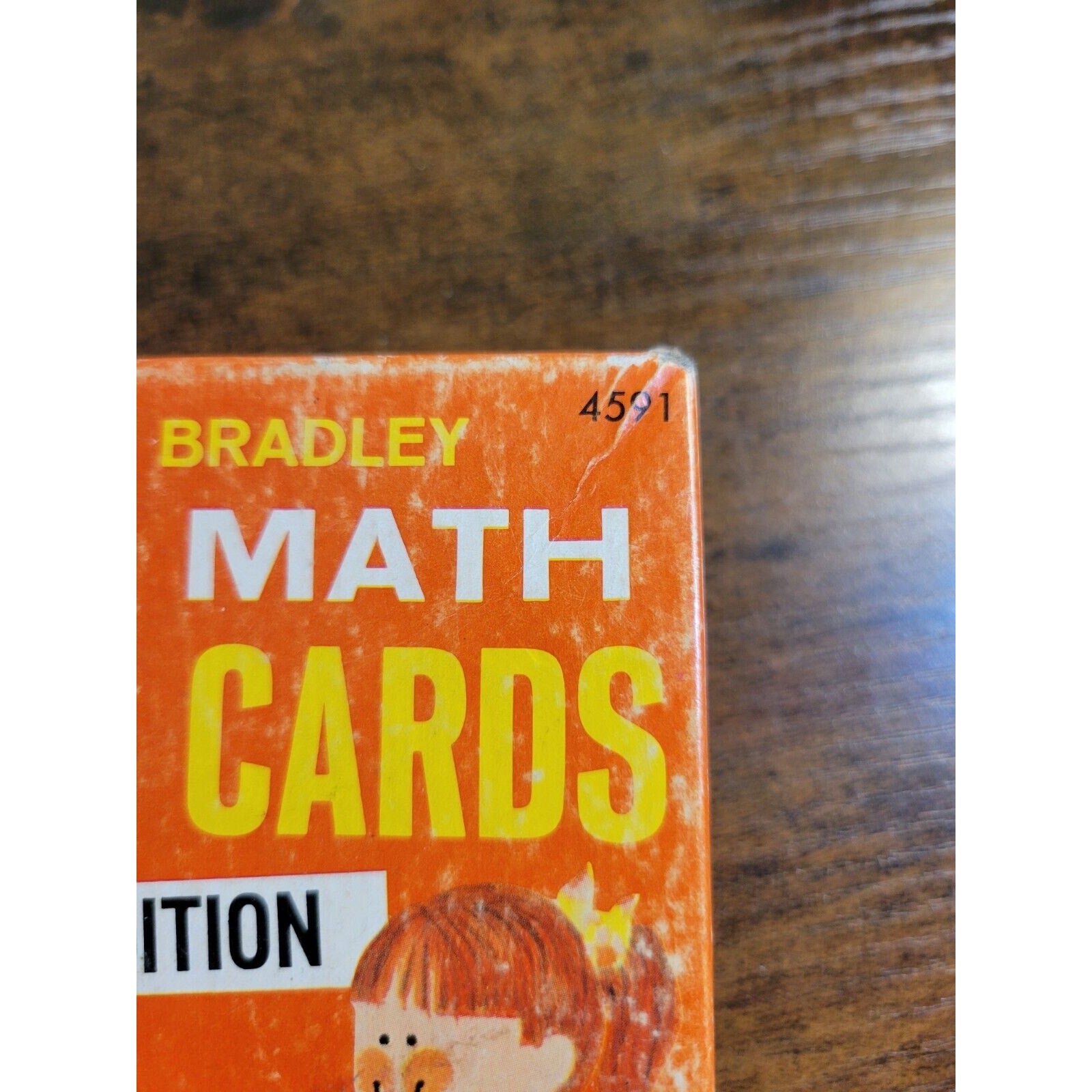 Vintage 1965 Milton Bradley New Math Flash Cards Addition #4591 Grades 2-6