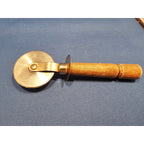 Vintage Bonny Stainless Steel 2-1/4" Pizza Cutter/Wheel w/Wood Handle - 7" long