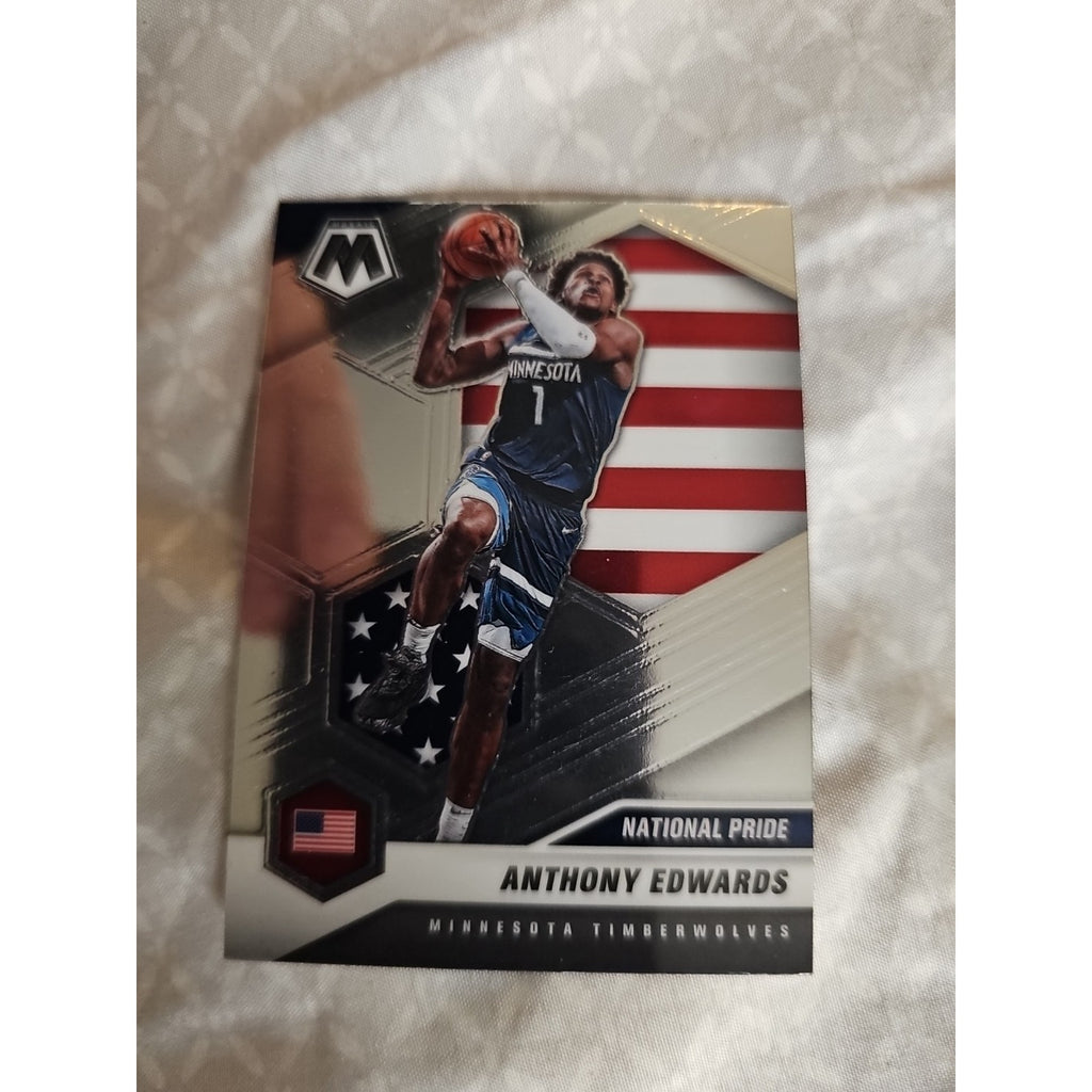 Anthony Edwards 2020-21 Panini Mosaic #252 - National Pride - Rookie - Minnesota