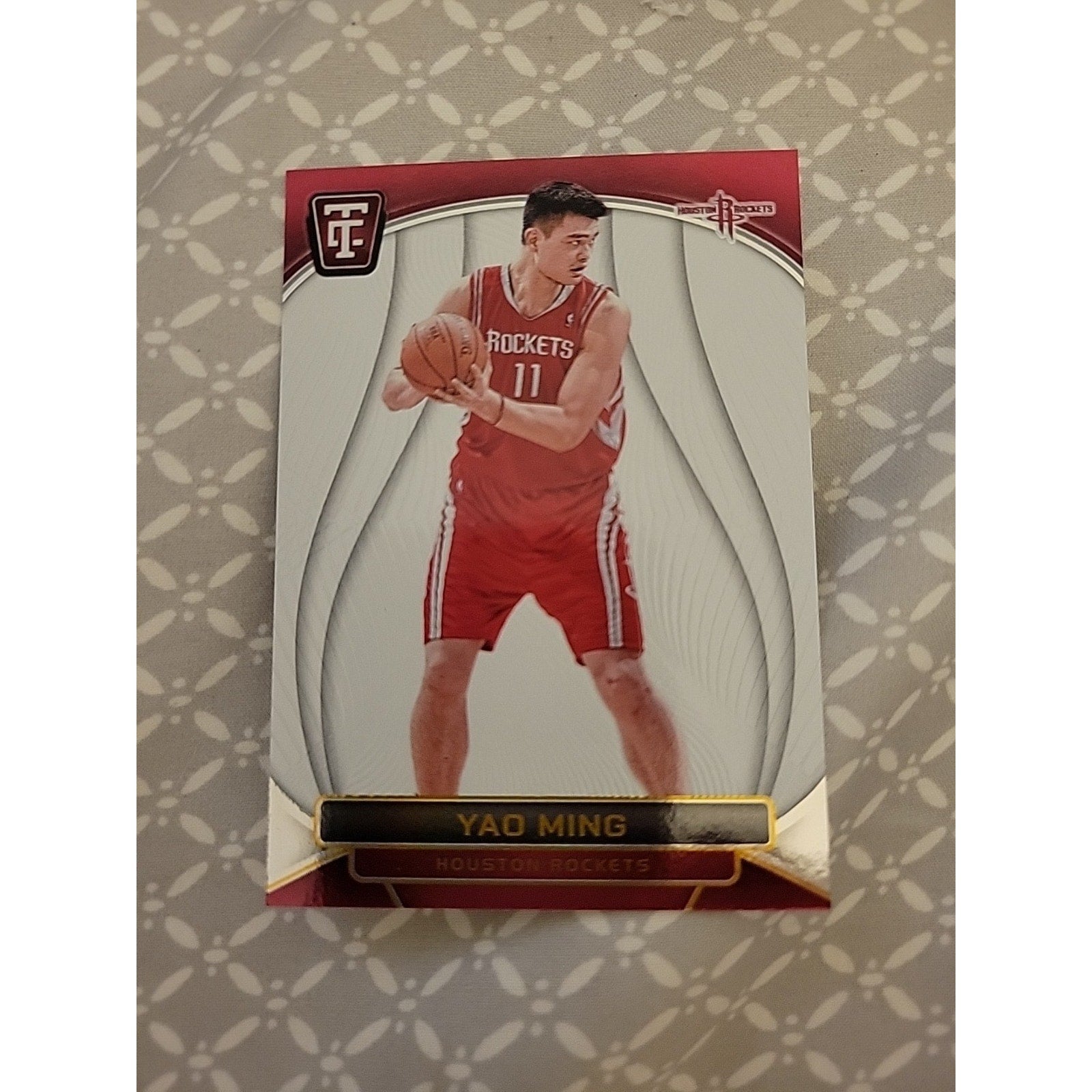 Yao Ming 2024-25 Panini Totally Certified #177 - Mirror White Platinum /25