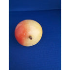 Vintage Alabaster Marble Carved Stone Fruit - Small 2-1/2" tall - Red/Yellow