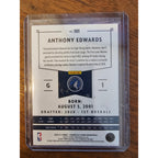 Anthony Edwards 2020-21 Panini Chronicles #101 - Rookie - Minnesota Timberwolves