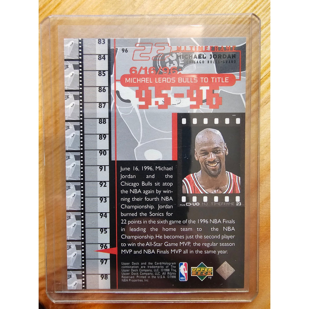 Michael Jordan 1998 Upper Deck Timeframe 23 #96 - Chicago Bulls - 95-96 - NBA