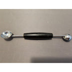 Vintage 7-1/2" Ekco Black Plastic Handled Double Ended Melon Baller/Curler