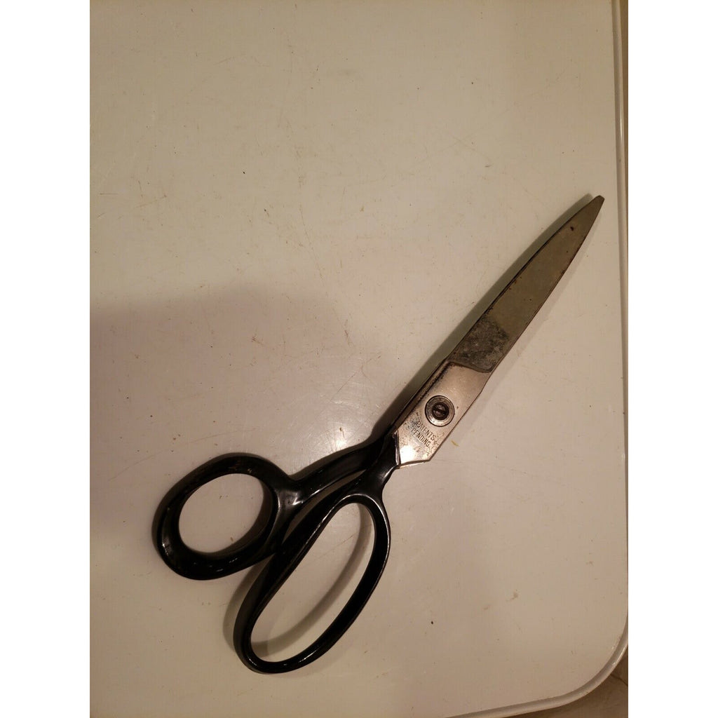 Vintage 9-1/2" Joy Forged Steel Pinking Shears Scissors Retro Sewing Hobbies