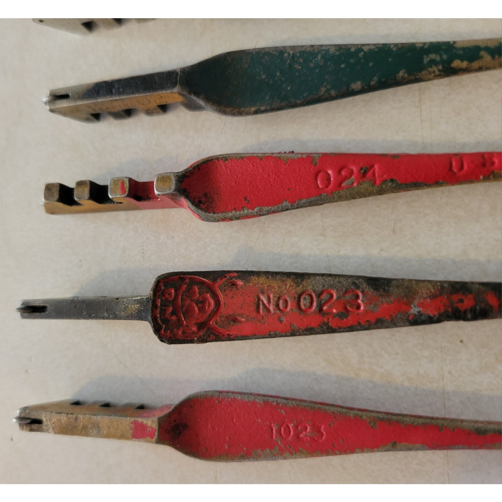 Lot Of 6 Vintage Glass Cutters - Red Devil, Fletcher, Blue Grass - 1023 024 023