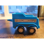 Vintage 1986 Blue Remco Toy Horse Trailer - Plastic