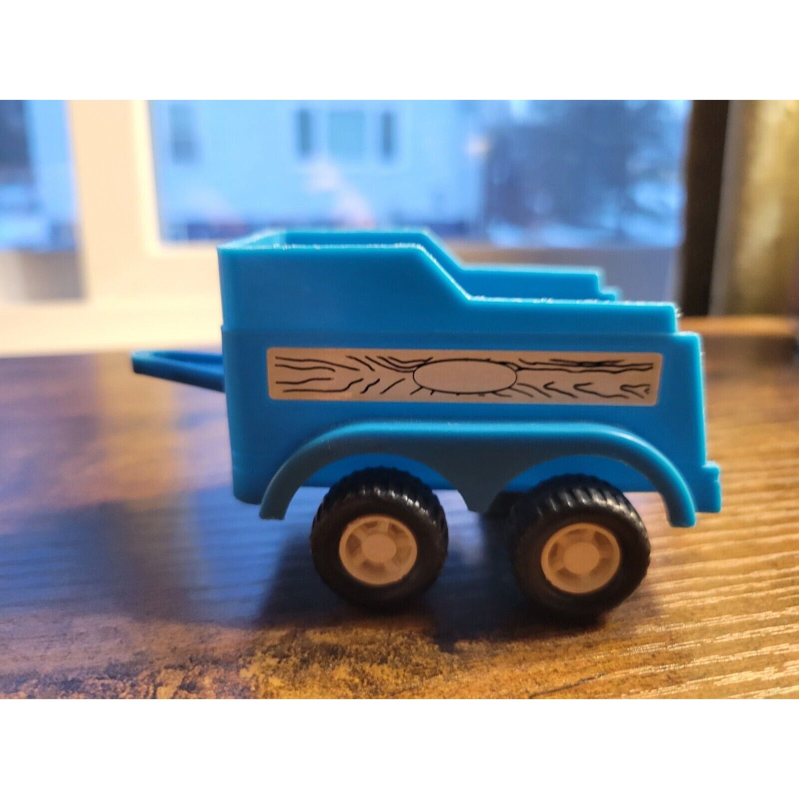 Vintage 1986 Blue Remco Toy Horse Trailer - Plastic