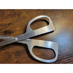 Norpro Silver Stainless Steel Salad Tongs - Spoon & Fork - 10-1/2" Long (used)
