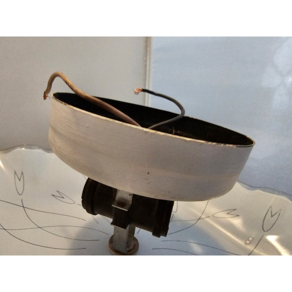 Vintage Mid Century Modern Square Ceiling Light Fixture w/Frosted Glass Floral