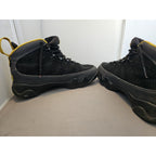 Nike Mens Air Jordan 9 Retro Black/Yellow Lace-Up Athletic Sneakers Size US 8