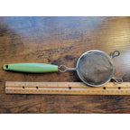 Vintage Plastic Avocado Green Handle Strainer/Sifter - Mid-Century, MCM, Retro